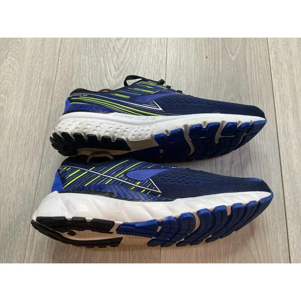 Brooks Shoes Men 9.5‎ Adrenaline GTS 19 Blue Run Athletic Sneaker 1102941D069